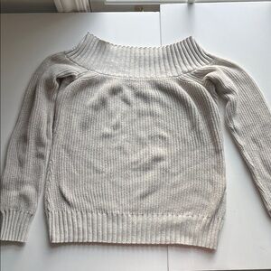 INC - off the shoulder sweater - beige - size medium
